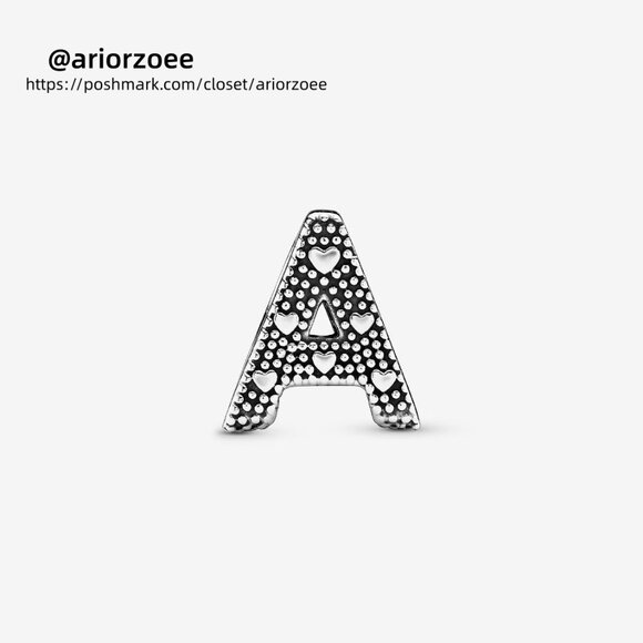 Pandora Letter A Alphabet Charm - Picture 2 of 6